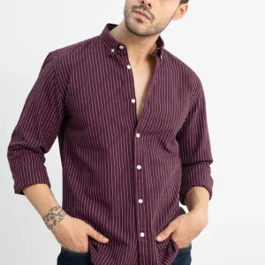 lining maroon shirt